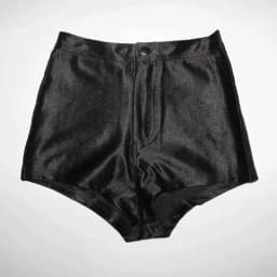 Summer Spring Glossy Sexy Plus Size Women Shorts Casual Zipper Dance Stage High Waist Tight Bottoms
