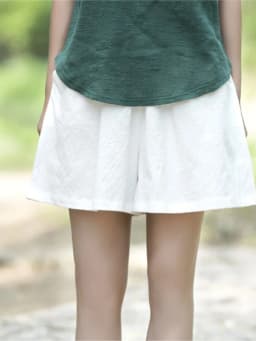 Johnature 2025 Summer New Women's Shorts Cotton Linen Solid Loose Plus Casual More Color Soft Women's Shorts