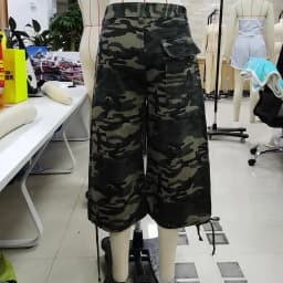 Retro Women Summer Autumn Cargo Shorts Casual Camouflage Print Loose Drawstring Short Pants for Club Streetwear