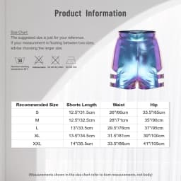 Womens Metallic Shiny Shorts High Waist Thighs Cutout with Metal Buckles Hot Pants Booty Shorts Dancewear for Jazz Cheerleading