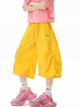 Harajuku Y2K Cargo Shorts Women Streetwear Loose High Waist Calf Length Pants Vintage American Summer Hip Hop Paratrooper Shorts