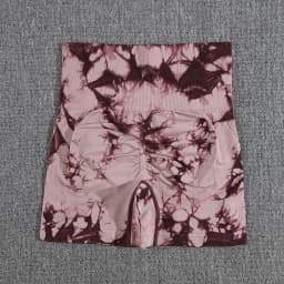 TieDye Sexy Gym Summer Shorts Woman Casual High Waist Outdoors Sport Seamless Shorts Push Up Fitness