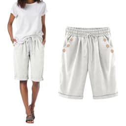 Casual Beach Ladies' Shorts Holiday Vocation Summer Slacks Women Solid Color Casual Button Pocket Elastic High шорты женские