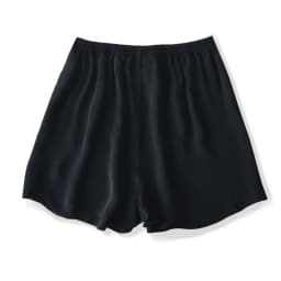 2026 Women's Casual Summer New 100% Natural Mulberry Silk Crepe De Chine Elastic Waist Black Skin Friendly Shorts