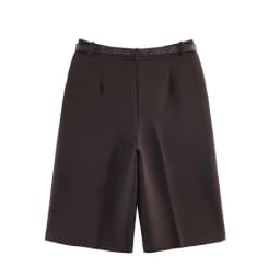 TFAFXY 2026 Spring Women Fashion Long Style Casual Shorts Vintage High Waist With Belt Shorts Summer Female Holiday Shorts