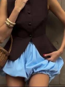 Women Pleated Bud Shorts Lady High Waist Casual Short Pants Female Loose Wide Leg Bottom 2026 New Trendy Street Style Daily Wear