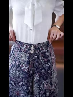 ZUZK Women Loose Cool Casual Chiffon Wide Leg Shorts Summer Comfortable Elastic High Waist Elegant Short Pants Skirt