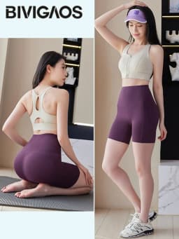 Summer New Side Pocket Sharkskin Biker Shorts Women High Waist Safety Shorts Tight Sport Running Fitness Yoga Bicycle Shorts
