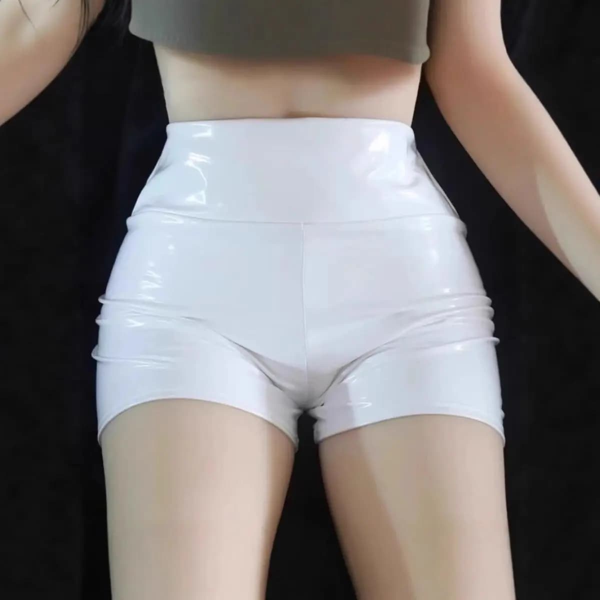 2026 High Waist PU Leather Shorts Women Hot Pants Stretchy Skinny Short Pant for Nightclub Party Woman