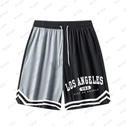 Summer New Women‘s Men's Los Angeles Sports Fitness Shorts Basketball Game Training Running Casual Quick-Drying Short Pants