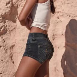 2026 New Fashion Personality Tight Hot Girl Low-rise Stretch Women's Denim Shorts