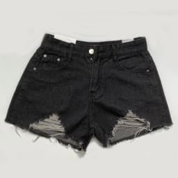 Summer Korean Women's Cowboy Shorts High Waist Casual Blue Denim Shorts Pocket Tassel Perforated Fashion Shorts Y2K Female Jeans
