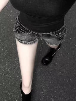 Shorts Women Bodycon American Retro High Street Sexy Summer Vintage Denim Casual Aesthetic Y2k Club Punk Style Harajuku Simple