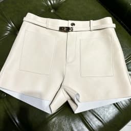 YOLOAgain Suede Shorts Women Real Leather Shorts With Belt 2026 Spring New