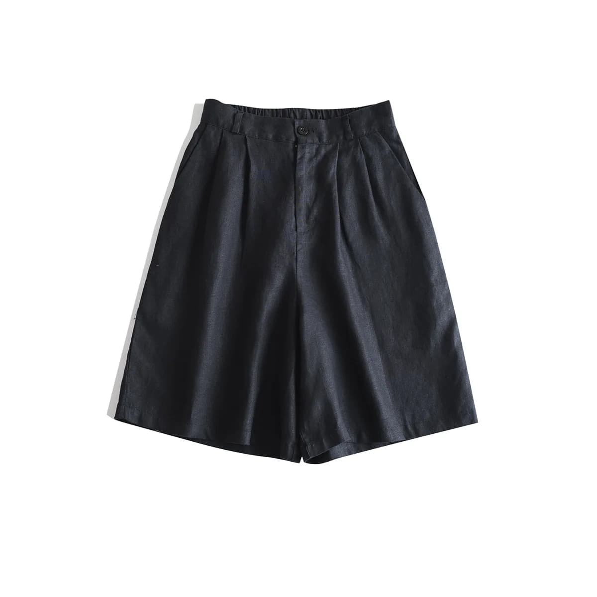 Summer women's casual solid color high waisted loose shorts