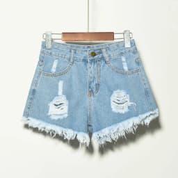 Aesthetic Summer Hot Wide Leg Loose Ripped High Waist Korean Fashion Vintage Short Pants Casual Women's Jean Denim Shorts Female