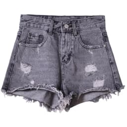 Aesthetic Summer Hot Wide Leg Loose Ripped High Waist Korean Fashion Vintage Short Pants Casual Women's Jean Denim Shorts Female
