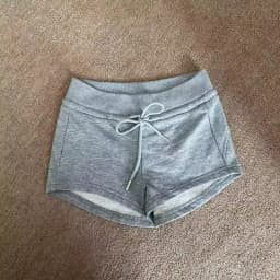 Sporty Grey Low-Waist Straight Leg Short Pants for Women Summer Casual Trousers Drawstring Hot Girl Style Cotton Blend