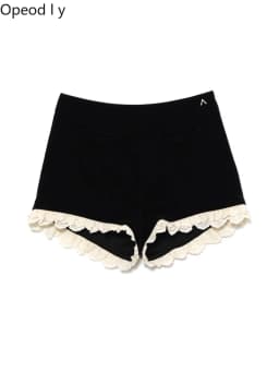 Spring and Summer New Japanese Sweet High-waisted Lace Splicing Shorts Women's Fashion Pure Desire Elegant Spice Girls Shorts