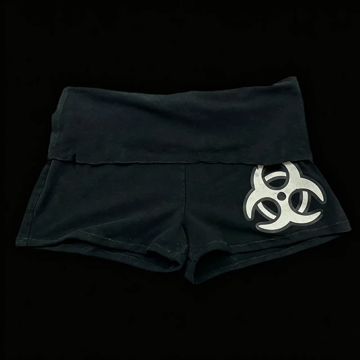 Gothic Summer Aesthetics Retro 2000s Fashion Color blocked Letter Printed Casual Basic Shorts Hip Hop Rock Street Style Punk