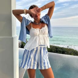Straight Striped Casual Pockets Beach Shorts Women Fashion Shorts Summer Short Pants Ladies Short Women Shorts Sport Femme Pants