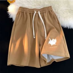 Women Clothing Pantalones Cortos De Mujer Summer Casual Shorts Streetwear BF Print Fashion Y2k Wide Leg Pants 2025 New Bottoms