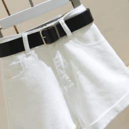 vintage All Match Casual Women Denim Shorts Casual High Waist Slim Summer Mom Jeans Shorts with belt Chic Hot Ladies Bottom 2020
