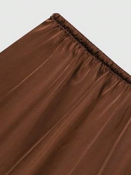 Women's Lace Satin Shorts with Elastic Waist and Drawstring for Summer
