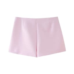 DUOPERI Women Fashion Solid Mini Skorts High Waist with Bowknot Female Chic Lady Casual Skirt Shorts Culottes