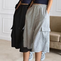 Women's Summer Big Pockets Drawstring Elastic Waist Loose Shorts