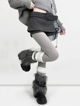REDDACHiC Low Rise Tweed Shorts Women School Retro Gray Belt A-line Wrap Skirt Mini Skorts Grunge Cutecore Autumn Winter Bottoms