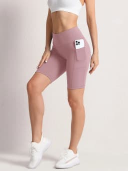 2XXL 16Colors Pockets High Waist Shorts Woman Solid Color Fitness Skinny Stretch Sport Shorts Compression Athletic Pockets Pants