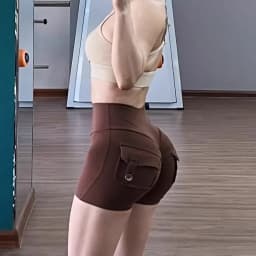 Women Sport With Pocket Buttocks Fitness Workout High Waist Tights Leggings Quick Dry Cycling Shorts Gym Running Clothing🩳👍️