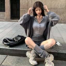 Japanese Kawaii Lolita Knit Mini Shorts Women Sweet High Waist Solid Color Knitted Hot Pants Grunge Aesthetic Slim Short Bottom