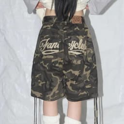 Women Y2K Camo Cargo Shorts Letter Print Baggy Hip Hop Streetwear Shorts with Pockets 2026