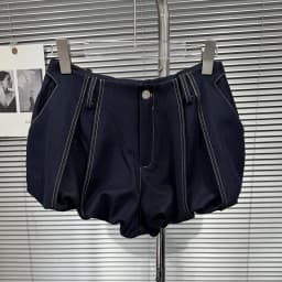 KUCLUT 2026 Autumn New Fashion Niche Design Versatile Solid Color Shorts For Women Casual Lined Design Hot Pants Female 1A4411