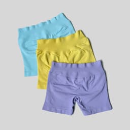 Women Casual Sports Shorts Summer Thin High Waist Shorts 4.5" Low Ribbed Band Running Breathable Short Pants
