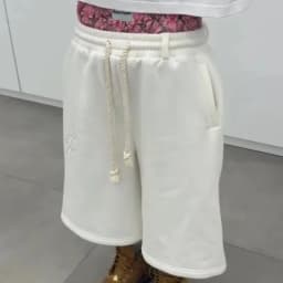 Y2K Aesthetics Harajuku Hip Hop Rock Double Trousers High Waist Cropped Trousers Leisure Contrast Stitching Women Sports Shorts