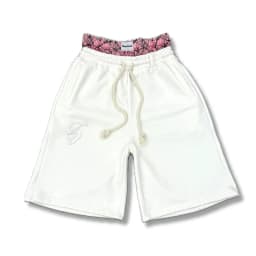 Y2K Aesthetics Harajuku Hip Hop Rock Double Trousers High Waist Cropped Trousers Leisure Contrast Stitching Women Sports Shorts
