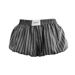 REDDACHiC Women Striped Bubble Shorts Trendy Vintage Elastic Waist Puffy Wide Leg Casual Bloomers Korean Cutecore Summer Clothes