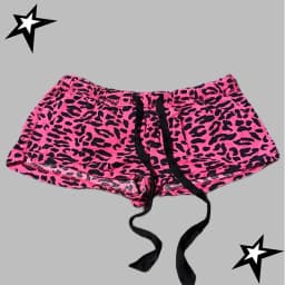Leopard Print Cool Contrast Casual Sports Shorts Aesthetics Summer Low Waisted Beach Pants Y2K Spice Girl Trend Sexy Hot Pants