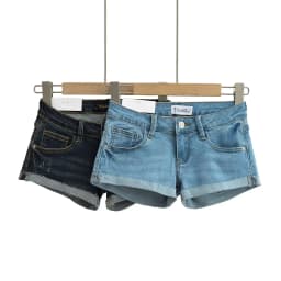 Shorts Women Straight Pants Denim Low Waist Sexy Slim Jeans Pockets Spliced 2024 Summer Casual Femme Basics Short Denims