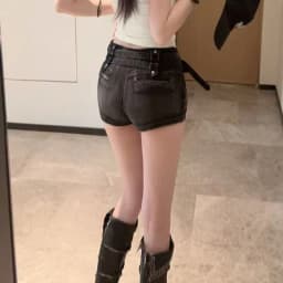 2026 New American Zipper Women Shorts Woman Gothic Punk Low-Waist Short Jeans Individuality Streetwear Vintage Y2K Denim Shorts
