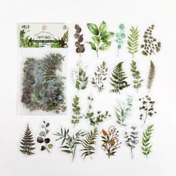 40 Piece/Pack Colorful Flower Retro Art Handbook Diary DIY Decoration PET Sticker for Album Notebook Girl Decorative Supplies