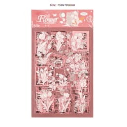 Sticker for Scrapbooking Adhesive Plant Theme 87HC