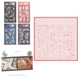 Sticker for Scrapbooking Adhesive Plant Theme 87HC