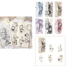Sticker for Scrapbooking Adhesive Plant Theme 87HC
