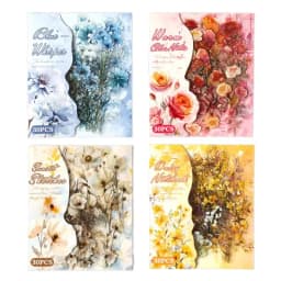 Sticker for Scrapbooking Adhesive Plant Theme 87HC