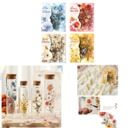 Sticker for Scrapbooking Adhesive Plant Theme 87HC