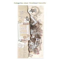 Sticker for Scrapbooking Adhesive Plant Theme 87HC